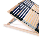 lamelbund til seng med 42 lameller 7 zoner 140 x 200 cm