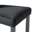 spisebordsstole 6 stk. velour sort