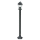 havestolpelamper 6 stk. E27 110 cm aluminium mørkegrøn