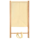 vasketøjskurv cedertræ og stof beige 42 x 41 x 64 cm