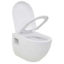 væghængt toilet keramik hvid