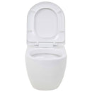 væghængt toilet keramik hvid