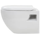 væghængt toilet keramik hvid