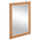 vægspejl massivt teak 50 x 70 cm