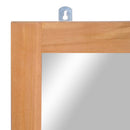 vægspejl massivt teak 50 x 70 cm