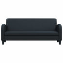 sofasæt 2 dele kunstlæder sort