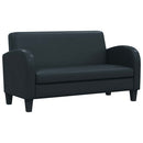 sofasæt 2 dele kunstlæder sort