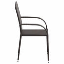 havestole 2 stk. stabelbare polyrattan brun