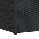 udendørs opbevaringskasse 150x100x100 cm polyrattan sort