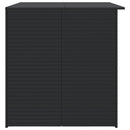 udendørs opbevaringskasse 150x100x100 cm polyrattan sort