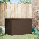 udendørs opbevaringskasse 150x100x100 cm polyrattan brun
