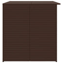 udendørs opbevaringskasse 150x100x100 cm polyrattan brun
