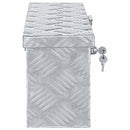 aluminiumskasse 48,5 x 14 x 20 cm sølvfarvet