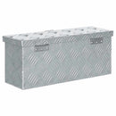 aluminiumskasse 48,5 x 14 x 20 cm sølvfarvet