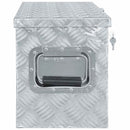 aluminiumskasse 61,5 x 26,5 x 30 cm sølvfarvet