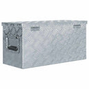 aluminiumskasse 61,5 x 26,5 x 30 cm sølvfarvet