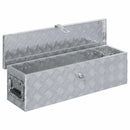 aluminiumskasse 80,5 x 22 x 22 cm sølvfarvet