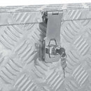 aluminiumskasse 80,5 x 22 x 22 cm sølvfarvet