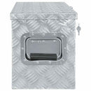 aluminiumskasse 76,5 x 26,5 x 33 cm sølvfarvet