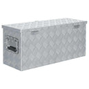aluminiumskasse 76,5 x 26,5 x 33 cm sølvfarvet