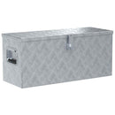 aluminiumskasse 80 x 30 x 35 cm sølvfarvet