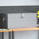 aluminiumskasse 80 x 30 x 35 cm sølvfarvet