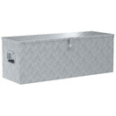 aluminiumskasse 110,5 x 38,5 x 40 cm sølvfarvet
