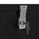 aluminiumskasse 70 x 24 x 42 cm trapezformet sølvfarvet
