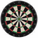 professionel dartskive i sisal med 6 dartpile og ramme