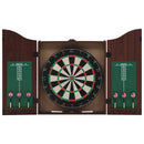professionel dartskive i sisal med skab og 6 dartpile