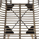 spisebordsstole 2 stk. naturligt rattan brun