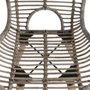 spisebordsstole 2 stk. naturligt rattan brun