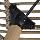 spisebordsstole 4 stk. naturlig rattan brun