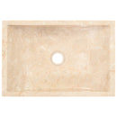 håndvask 45x30x12 cm marmor cremefarvet højglans