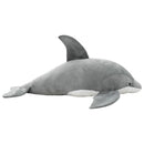 tøjdyr delfin plysstof grå