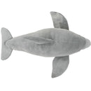 tøjdyr delfin plysstof grå