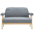topersoners sofa i stof lysegrå