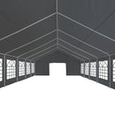 festtelt PE 6x12 m grå