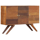 skænk 110x30x75 cm massivt genbrugstræ brun