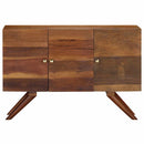 skænk 110x30x75 cm massivt genbrugstræ brun