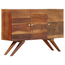 skænk 110x30x75 cm massivt genbrugstræ brun