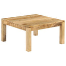 sofabord massivt mangotræ 80 x 80 x 40 cm