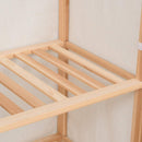 tøjgarderobe i 3 niveauer 79x40x170 cm