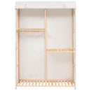 tøjgarderobe i 3 niveauer 110x40x170 cm