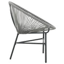 havestol polyrattan grå