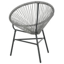 havestol polyrattan grå
