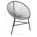 havestol polyrattan grå