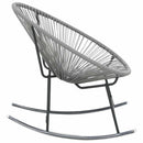 udendørs gyngestol polyrattan grå