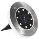 soldrevne LED-nedgravningsspots 8 stk. varmt hvidt lys