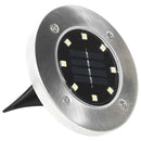 soldrevne LED-nedgravningsspots 8 stk. varmt hvidt lys